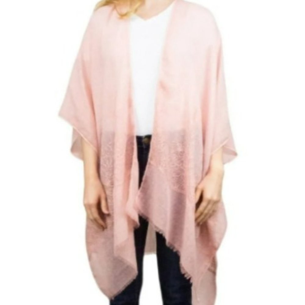 Time and Tru Embroidered Open-Front Duster Kimono Wrap, L/XL, EUC